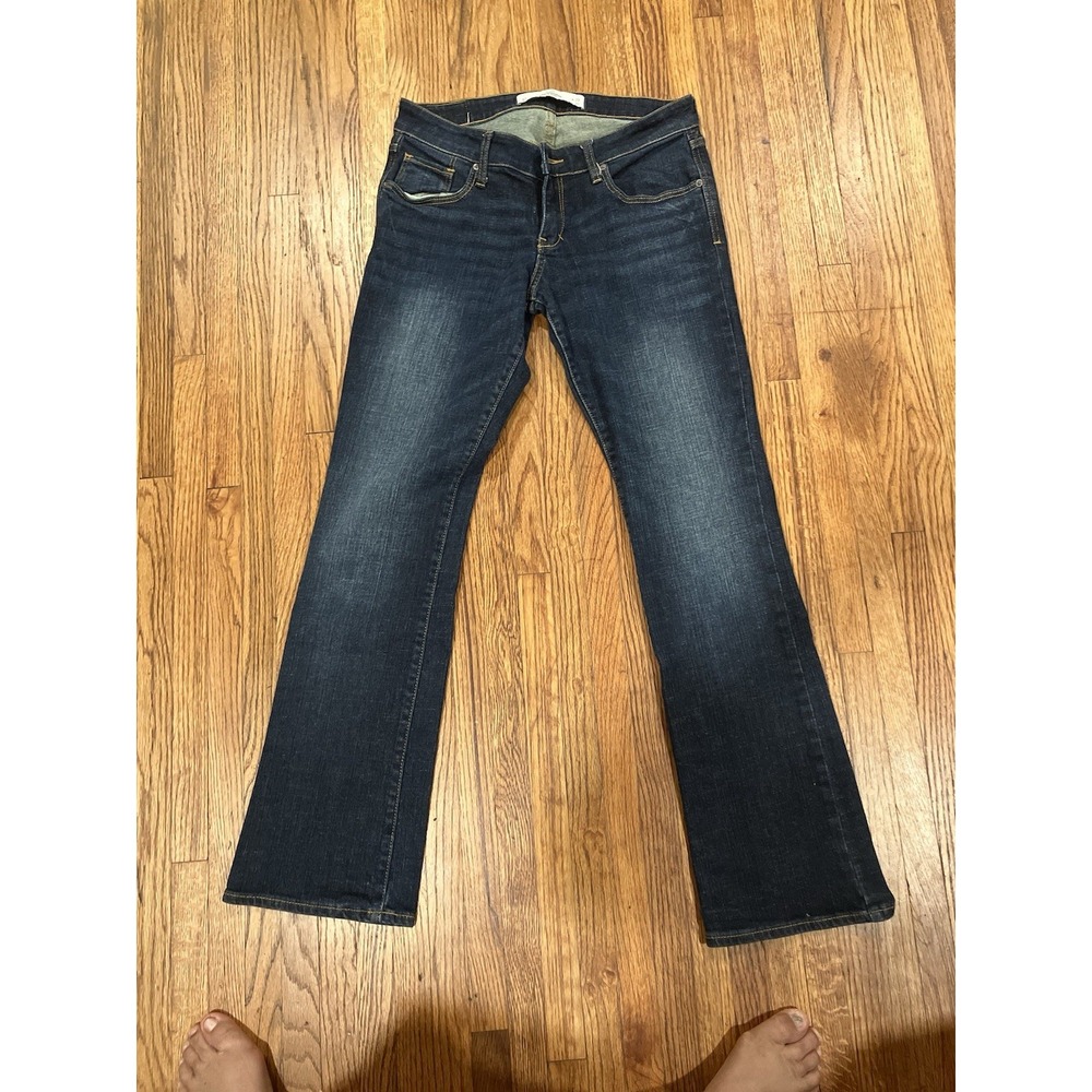 Abercrombie & Fitch The A&F Boot Jeans Women's 6S (28x31) Dark Wash Bootcut